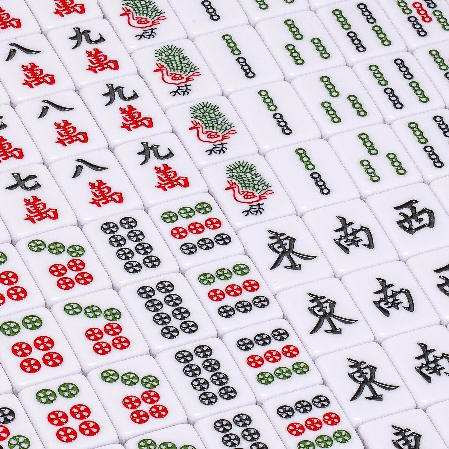 Yellow Mountain Imports "Royal Azure Chinese Mahjong Set with 146 Medium Tiles and Blue Vinyl Case — for Chinese Style Gameplay Only [「皇天藍」中國麻將]
