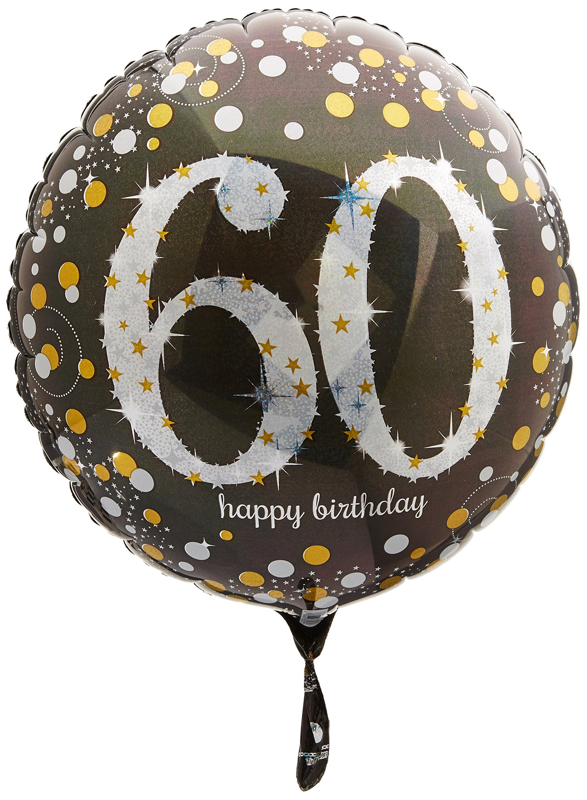 amscan 3213201 60th Birthday Foil Balloons