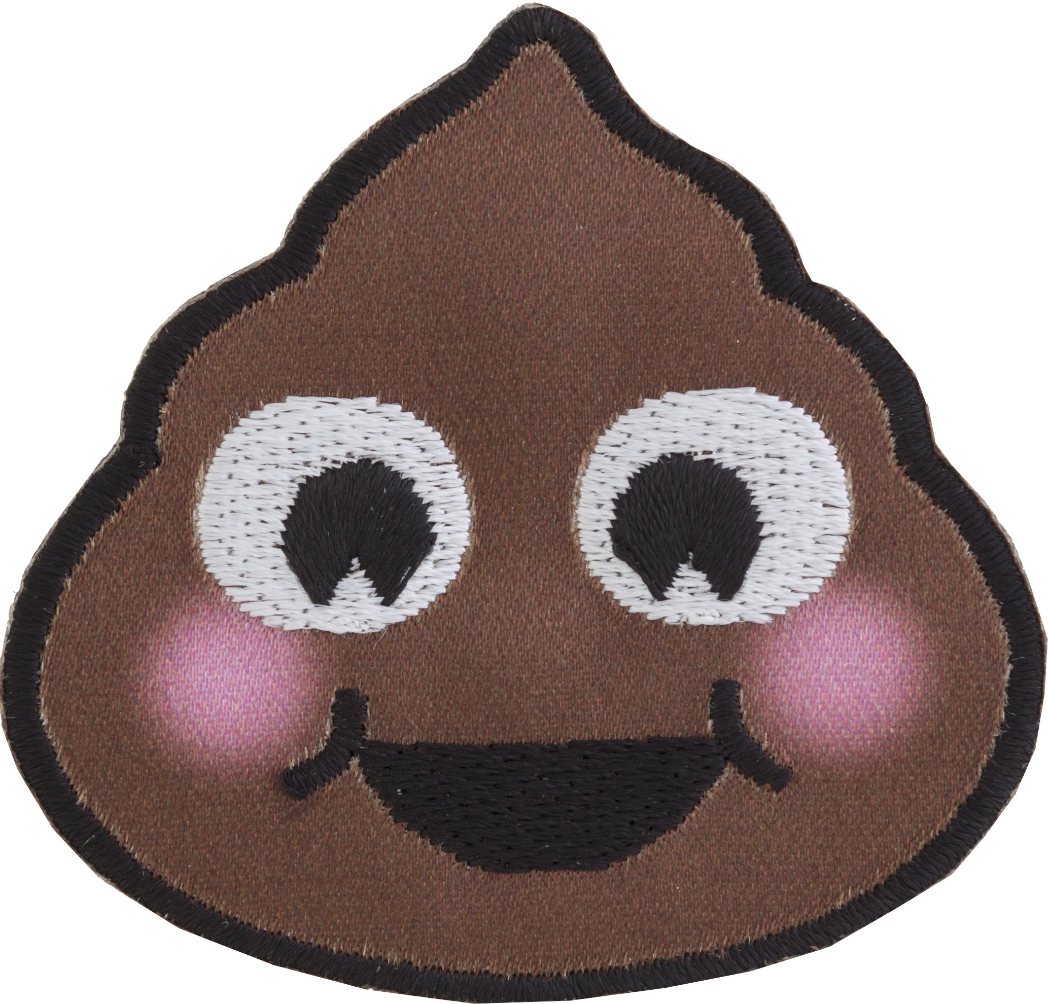 Poo Emoji applique thermocollante polyester écusson pour masquer les taches de vêtement