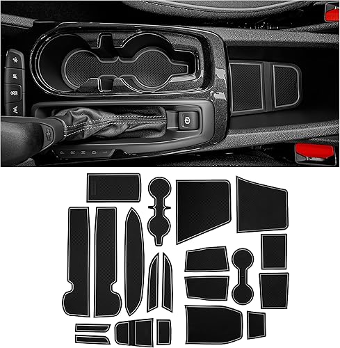 CupHolderHero Accesorios para Chevy Trailblazer 2021-2022 Premium Custom Interior Antipolvo Inserciones para portavasos de consola central, forros