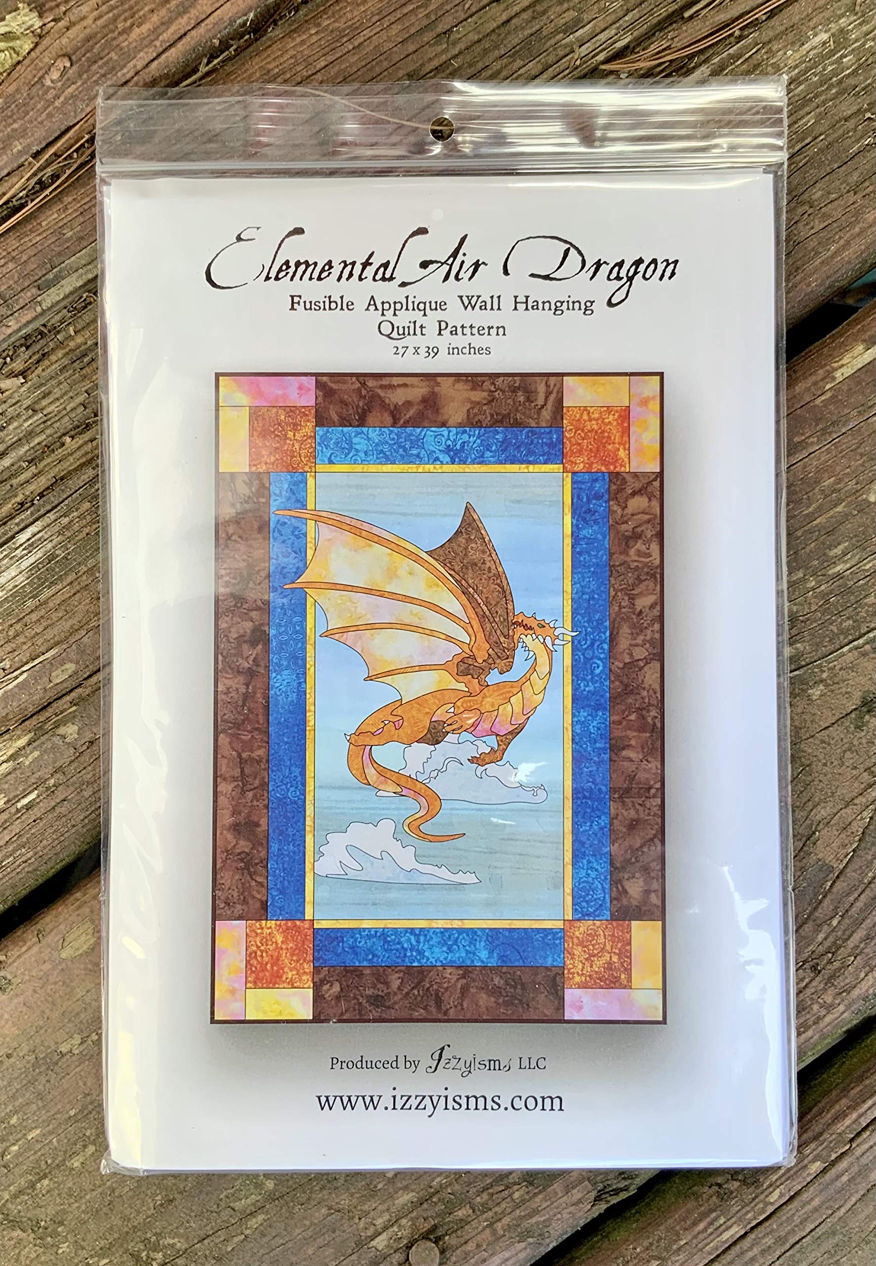 Quilt Pattern Elemental Air Dragon 27" x 39"