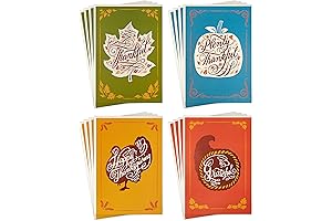 Pack of 16 Rustic Thanksgiving Greeting Cards by Hallmark