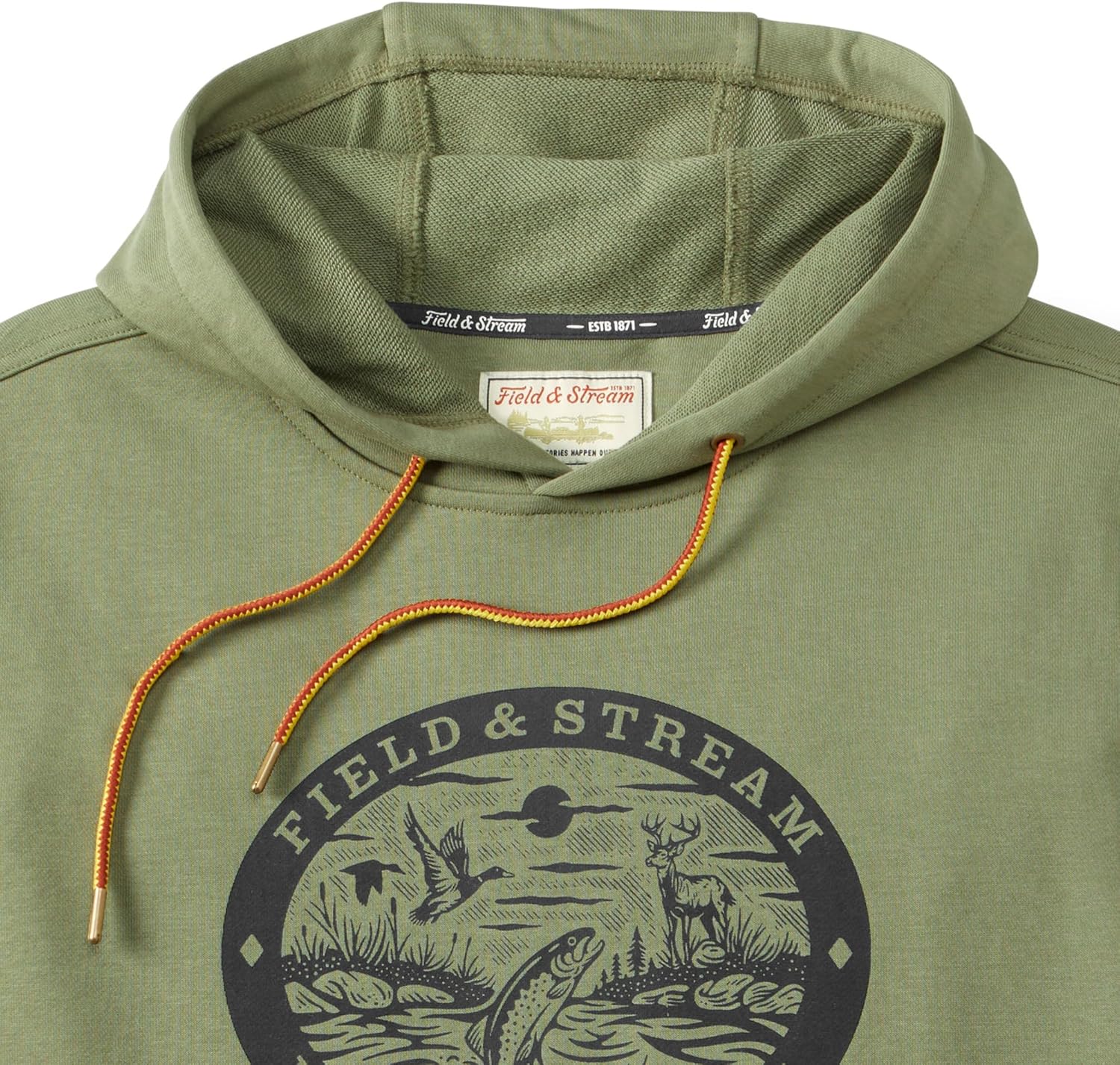 Field & Stream Skiff-Live Short Sleeve French Terry Graphic Hoodie
