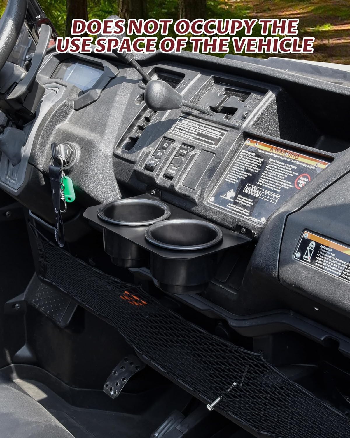 SAUTVS Dash Cup Holder for Honda Pioneer 1000 3p 5p 2016-2025, 1000-6 2023+