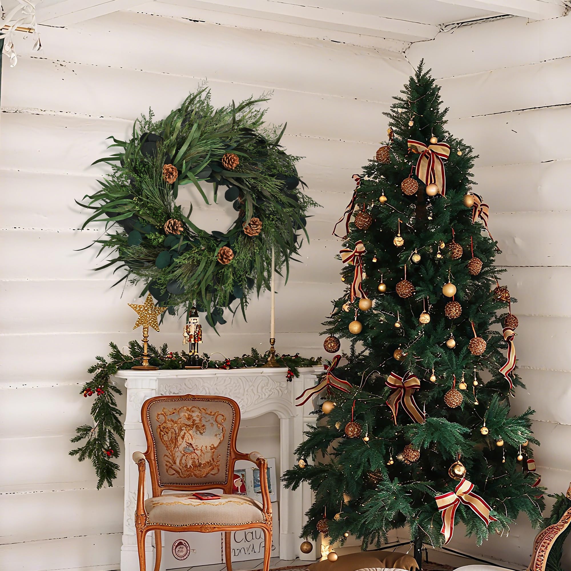 Amazon.com: YZXZM Christmas Wreath for Front Door | 24