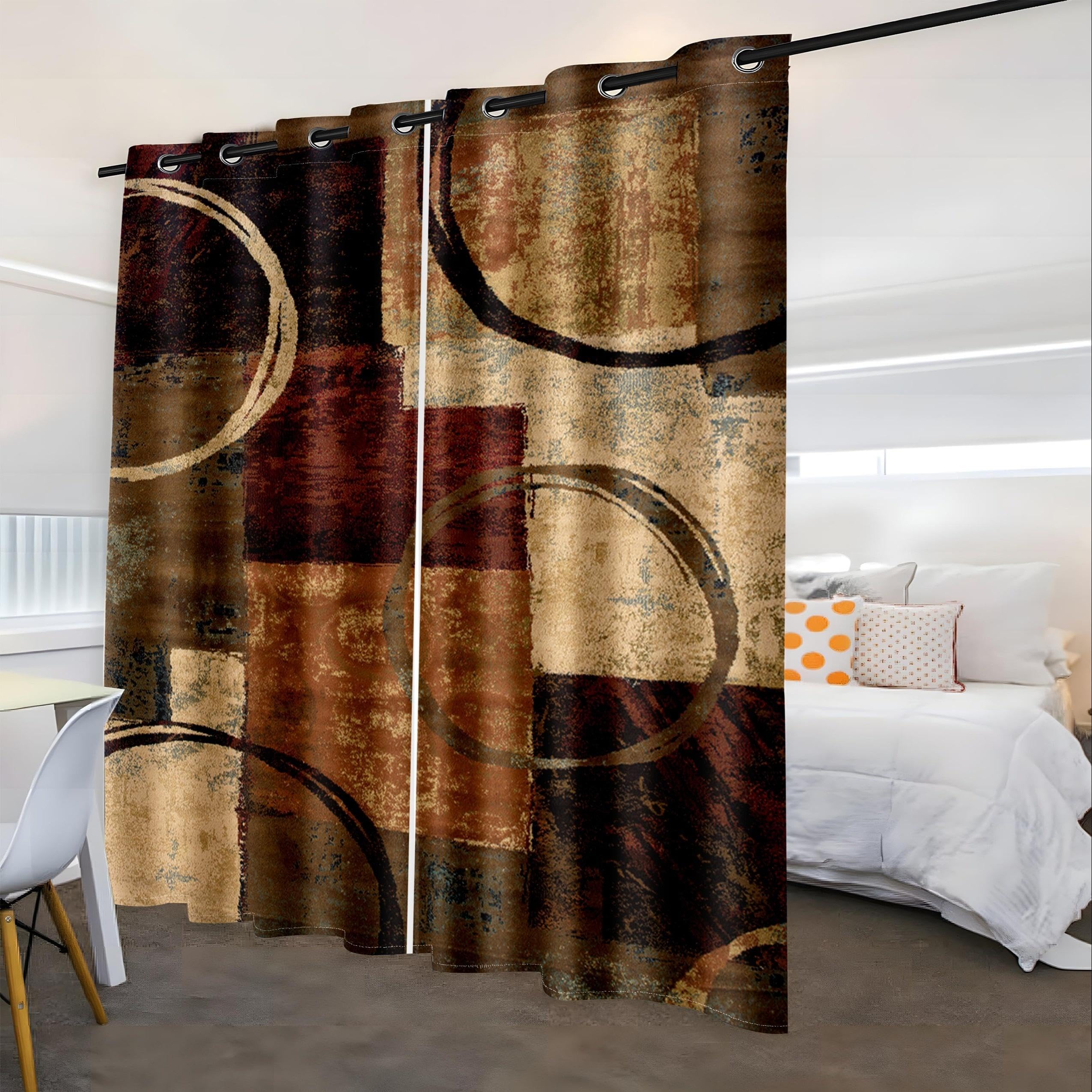 Rideaux abstraits contemporains pour sublimer la décoration de chambre
