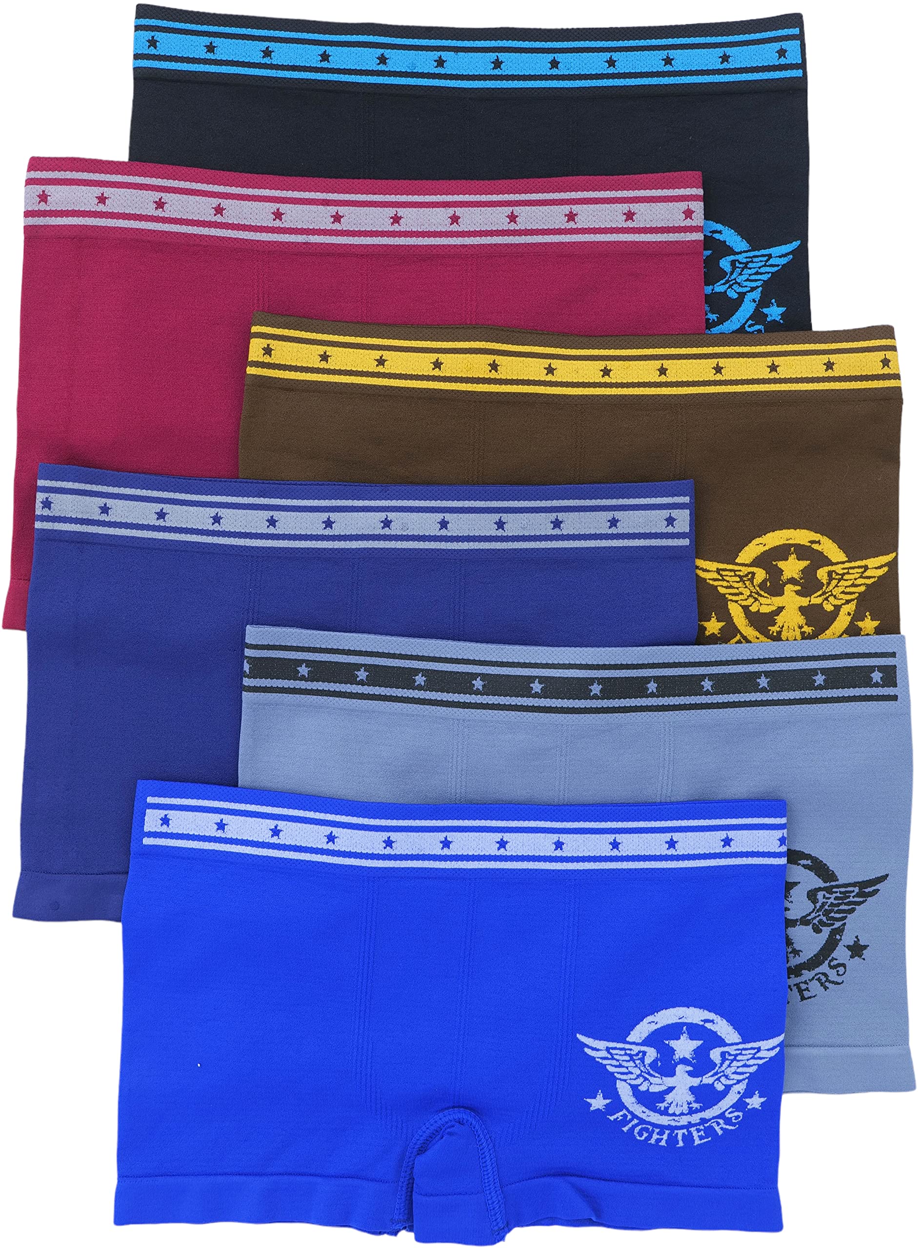 tobeinstyle Boy 's Pack de 6 calzoncillos gráficos