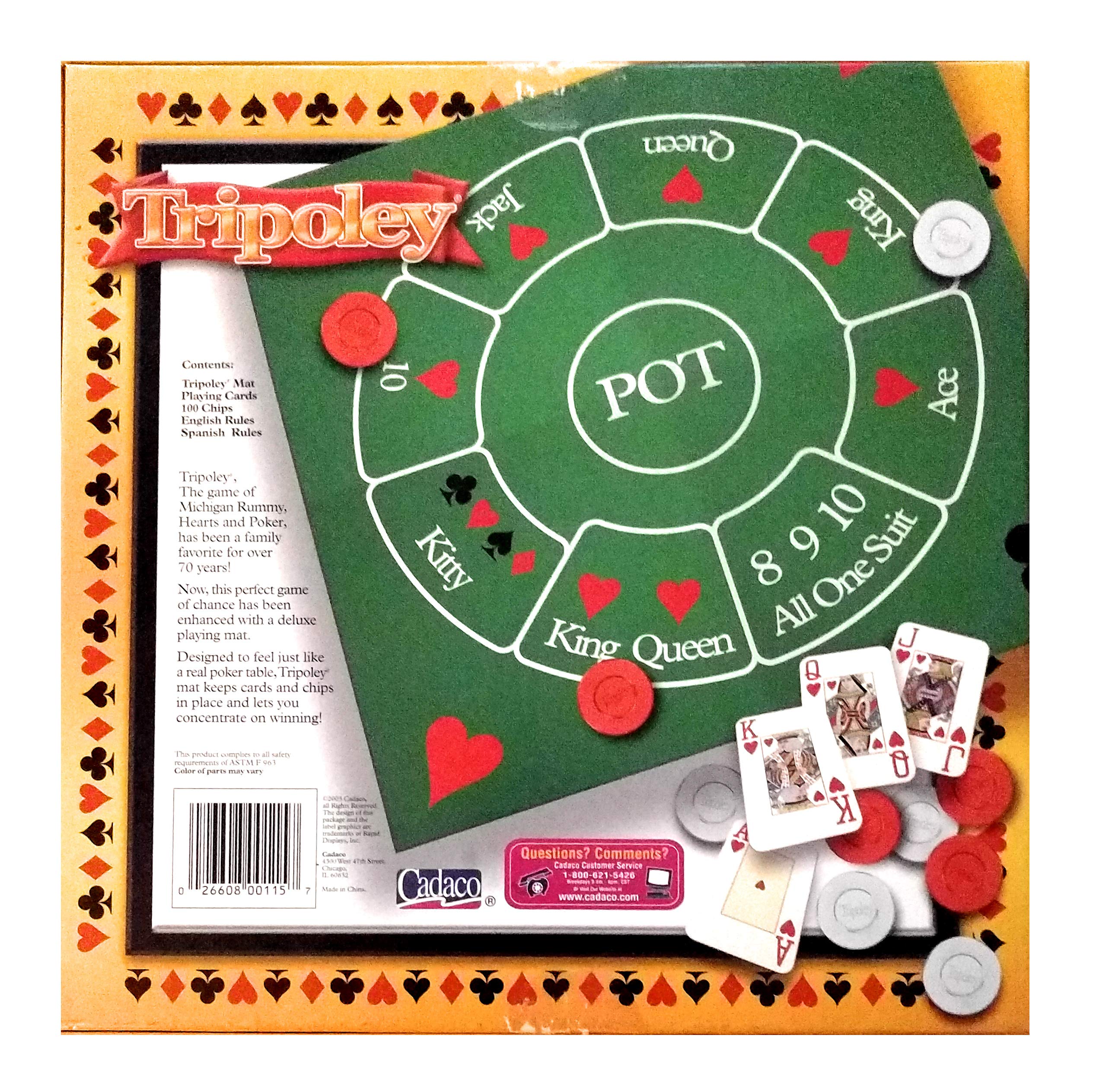 Amazon.com: Cadaco Tripoley Deluxe Mat : Toys & Games