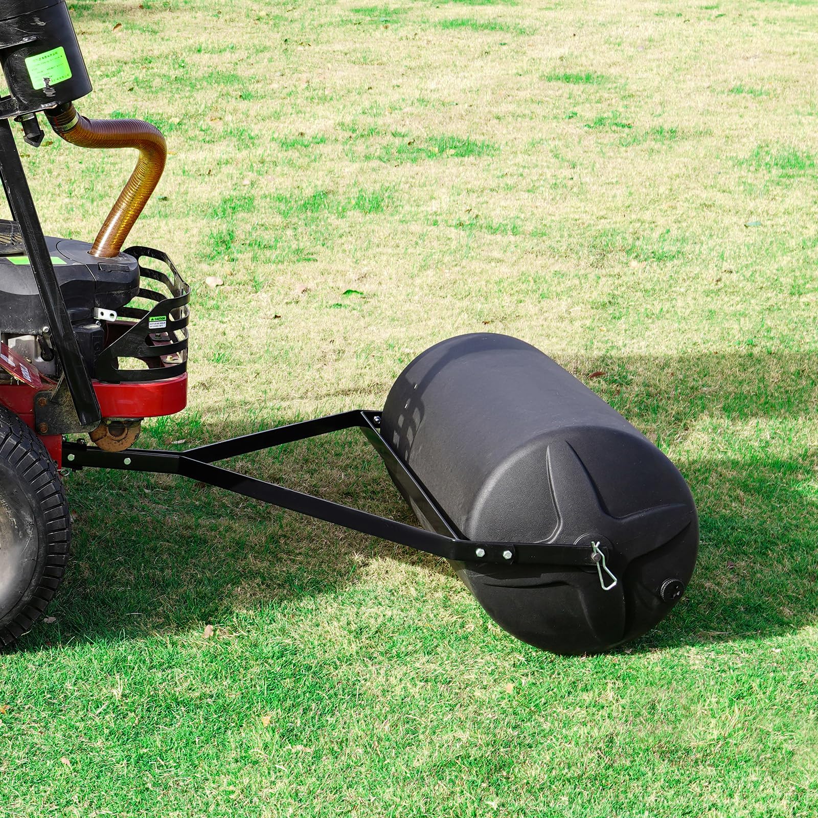 VEVOR Rasenwalze 1240x1158x445mm Handwalze LLDPE und Q235 Gartenwalze 181kg Ackerwalze mit 2 Wassereinlässen Rasenroller Walze mit gängigen ATV-/Traktormodellen kompatibel Ideal für Gärten Bauernhöfe