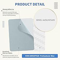 Vista 265 de KING MOUNTAIN Parche de reparación de lona de 9 x 11 pulgadas, 2 piezas, parche de tela impermeable autoadhesivo para sofás, tiendas de campaña