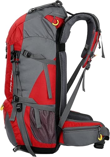 Miniatura 2 de WoneNice Mochila de senderismo impermeable de 50L (45+5) - Mochila deportiva al aire libre con cubierta de lluvia