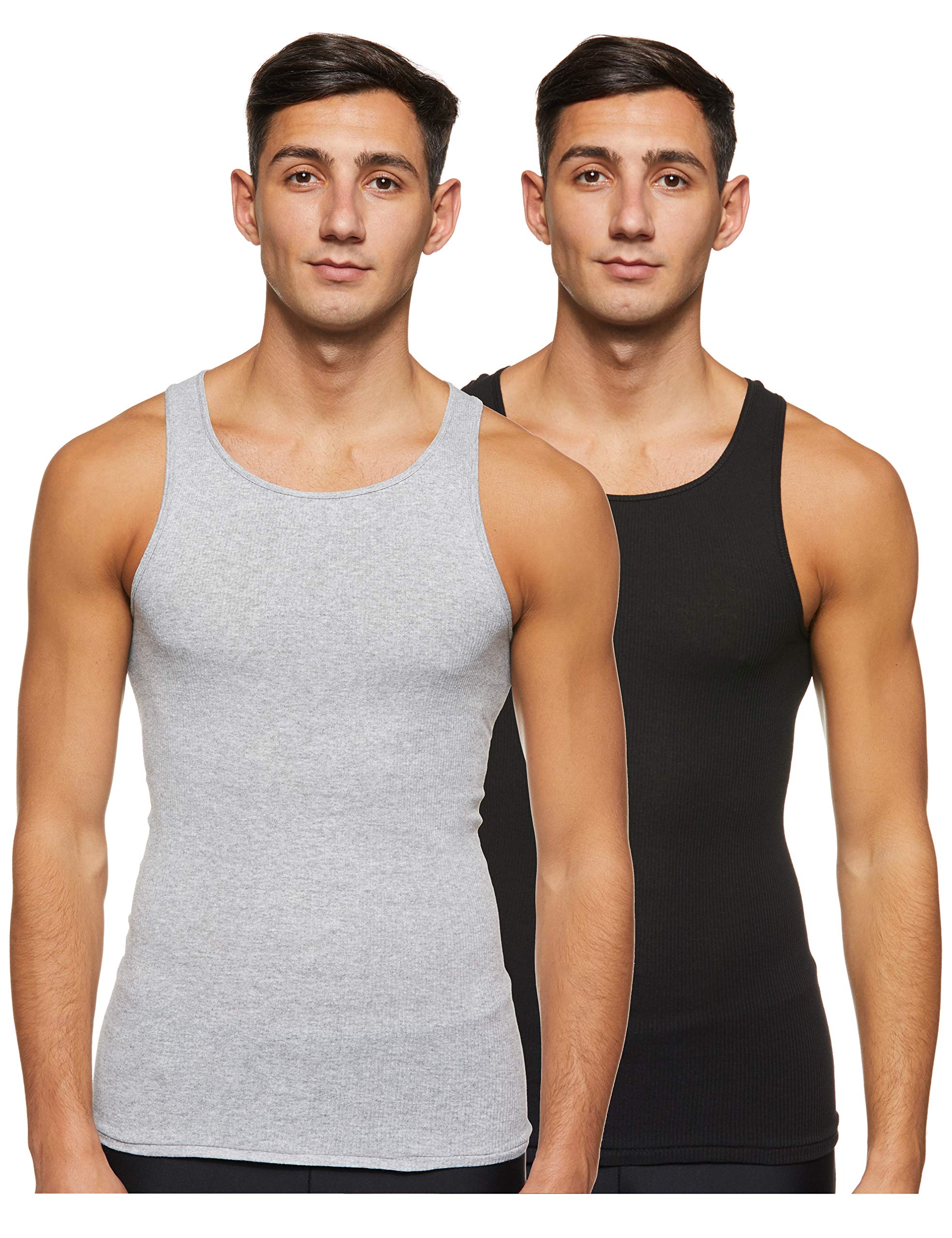 HanesMens ComfortSoft Moisture Wicking Tagless Tank Undershirts - Multipacks