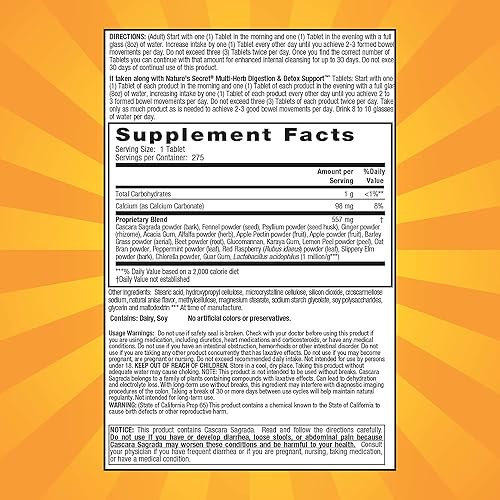 Miniatura 2 de Nature's Secret Multi-Herb Colon Cleanse, 275 Tabletas