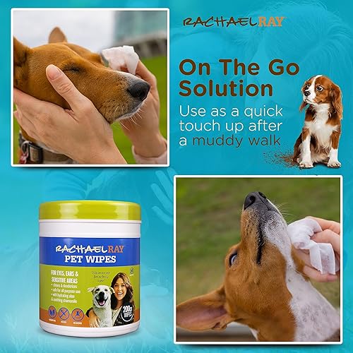 Miniatura 4 de Rachael Ray Toallitas para perros  Toallitas para mascotas de 200 CT para perros, toallitas de aseo para perros, toallitas desodorizantes multiusos