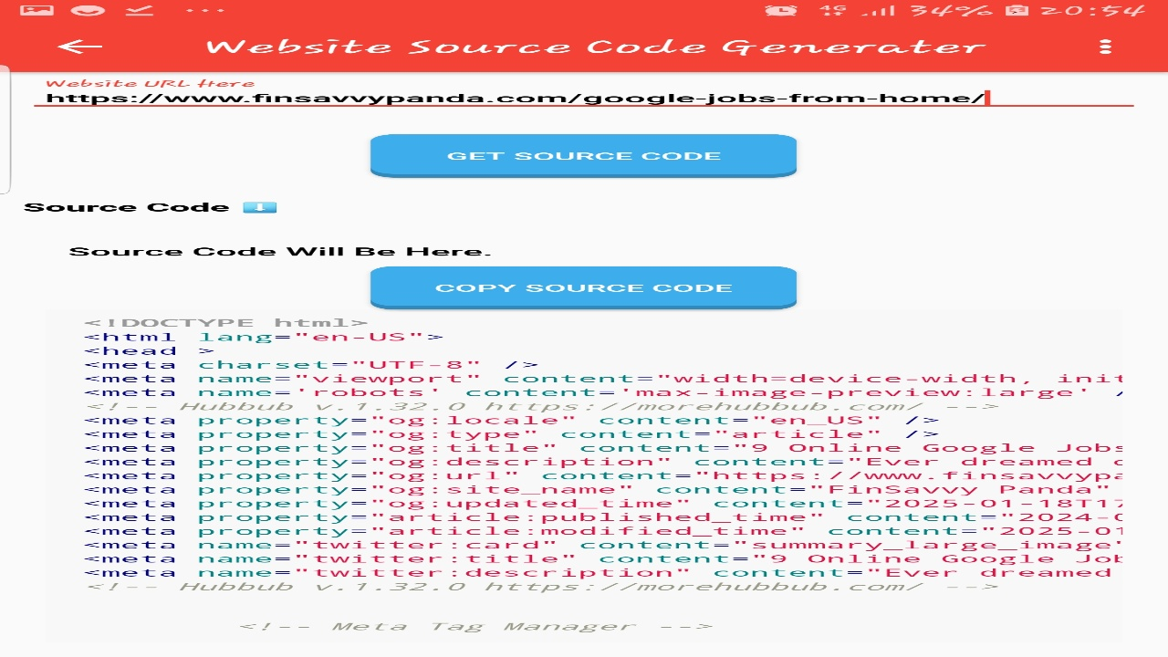 Web Code Grabber - App on Amazon Appstore