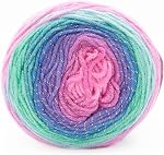 Lion Brand Yarn Mandala Sparkle yarn, Draco, 1 Count (Pack of 1)