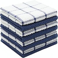 Vista 18 de Trapos de Limpieza de Algodón Terry Paños de Cocina para Lavar Platos, Juego de 8 Trapos de Cocina para Limpieza, Toallas Ligeras y Suaves
