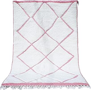 SugaRugs Moroccan Handmade area rug - Beni Ourain Beni Mrirt Boho Rug - Tribal Berber Shag Rug 5.8 FT X 8.7 FT (178 cm x 267 cm)