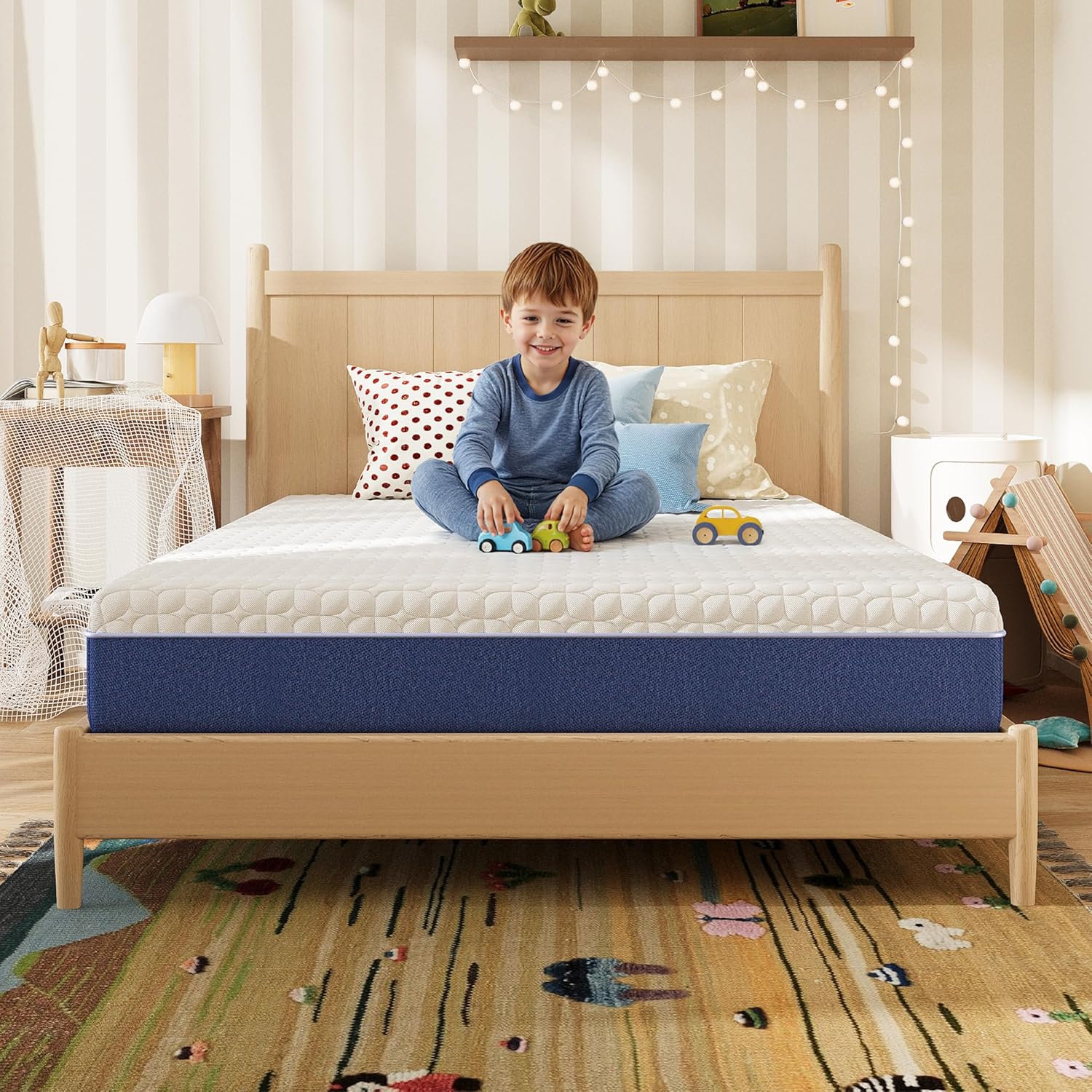 6 Inch Full Size Mattress, Firm Gel Memory Foam Full Mattress in a Box, Firm Back Support for Pressure Relief & Spinal Alignment, CertiPUR-US Certified, Fiberglass-Free