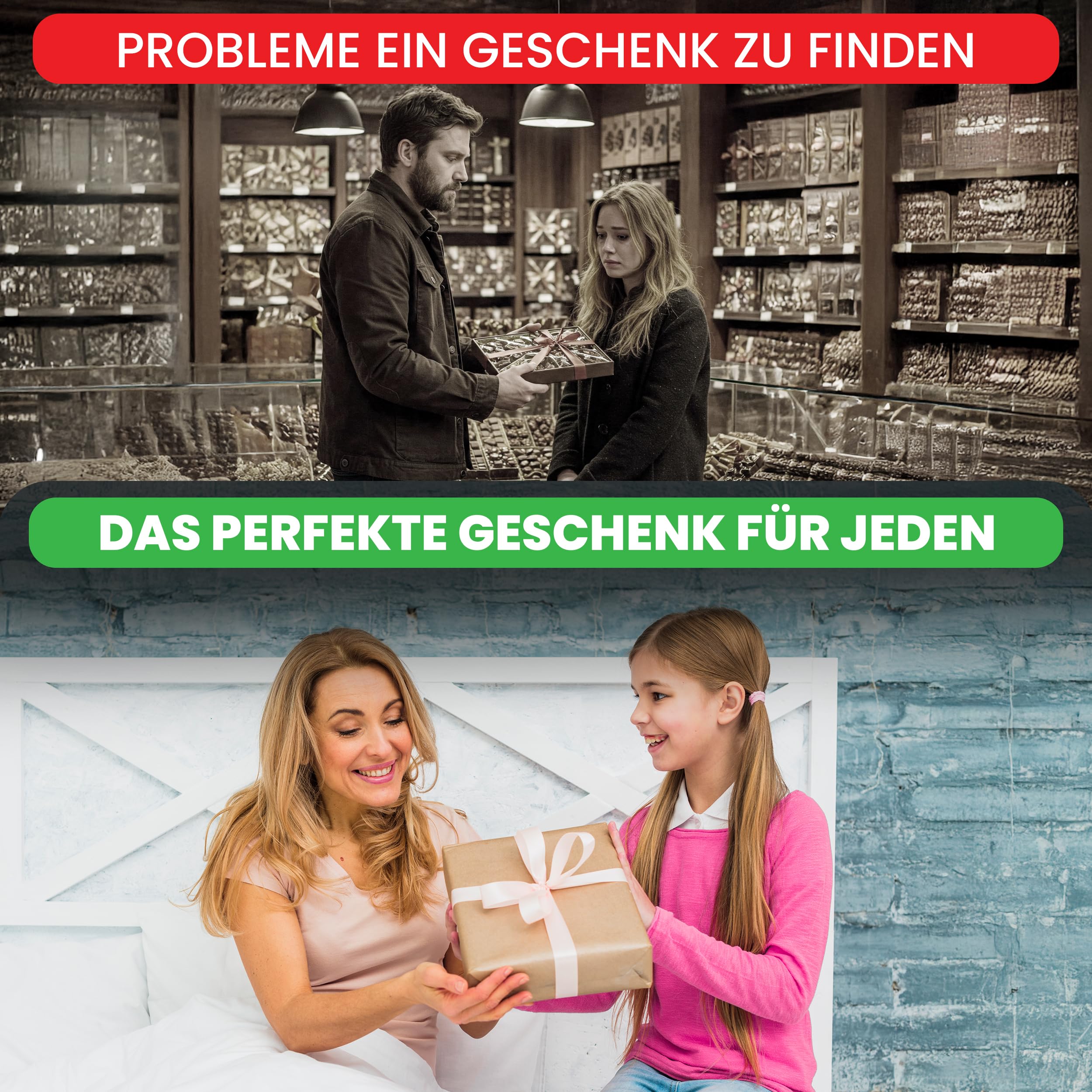 Genusslebenbox mit 800g Kugeln im zufälligen Mix, Ideal als Geschenk für Valentinstag oder als Vorratsbox geeignet
