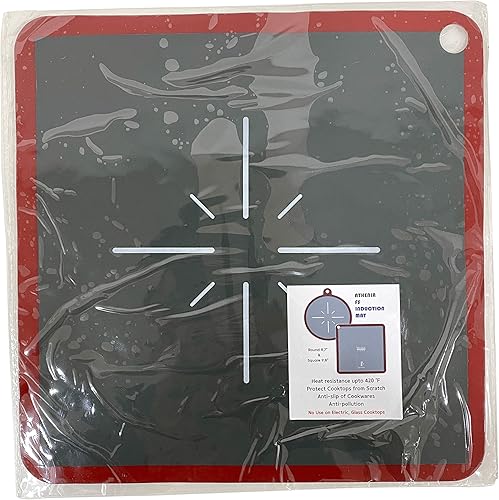 Athenia Tapete de cocina de inducción FS de alta calidad, almohadilla antideslizante de silicona, protección contra arañazos, anticontaminación,