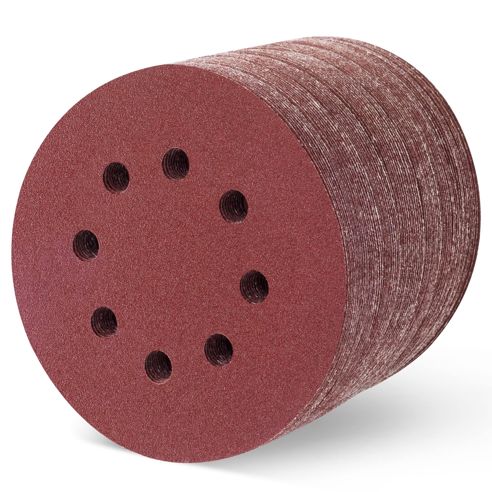 SATC Sanding Discs 120 Grit 72Pcs Orbital Sander Discs 125mm Hook and Loop Round Orbital Sander Pads for Sanding