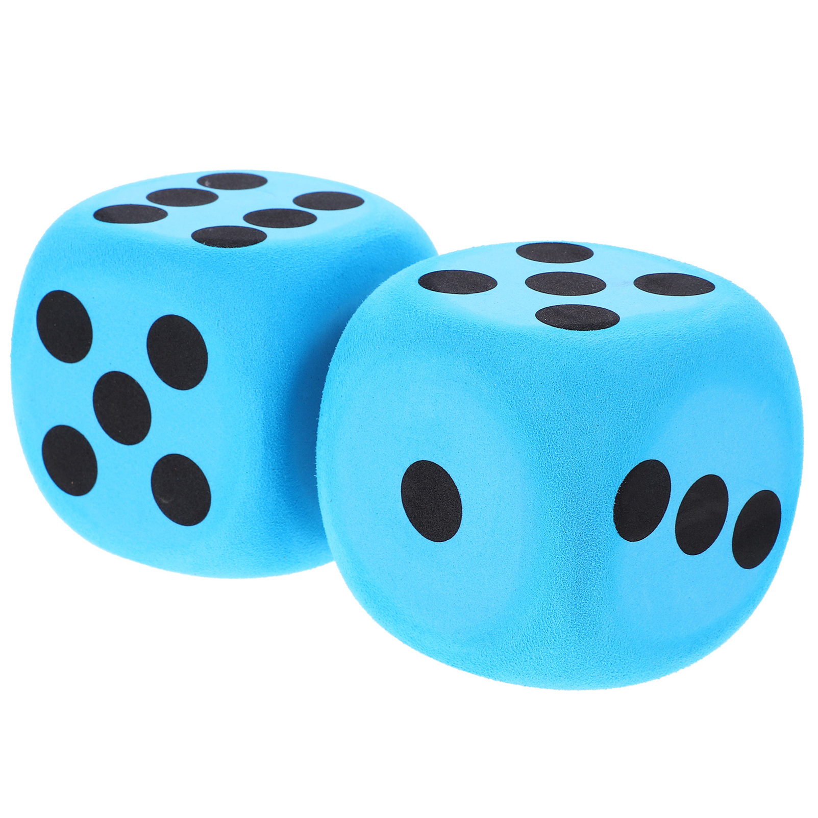 UPKOCH Lot De 2 Dés Géants En Mousse 20 Cm - Accessoire éducatif - Pour Jeux De Société, Fêtes, Mathématiques - Léger Et Sûr
