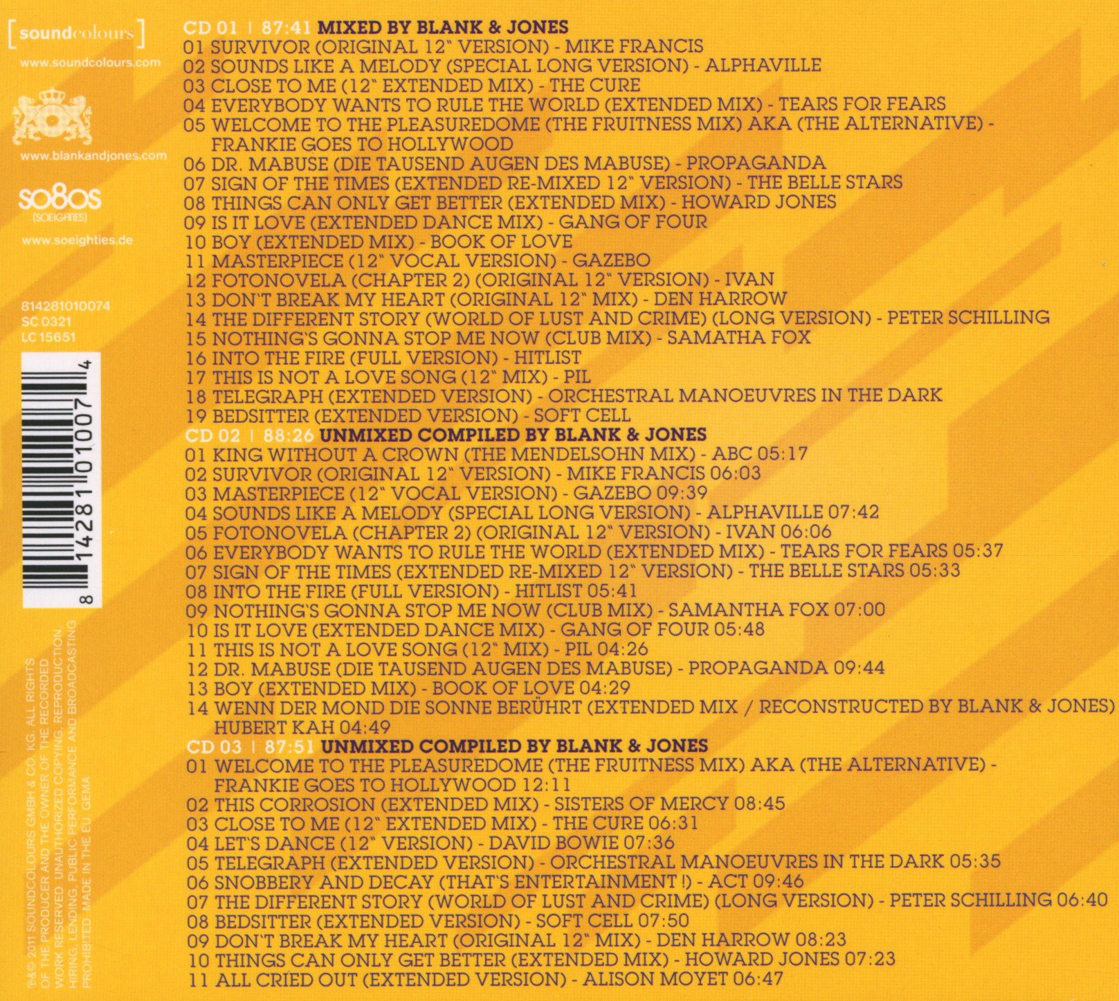 Blank & Jones present: So80s (So Eighties) 4 (Deluxe Box)