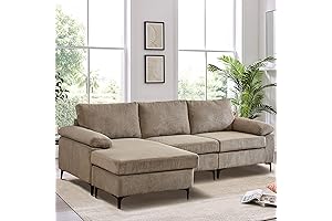 Cozy Corner Couch with Chic Wooden Sofa Design Enhances Modern Furniture