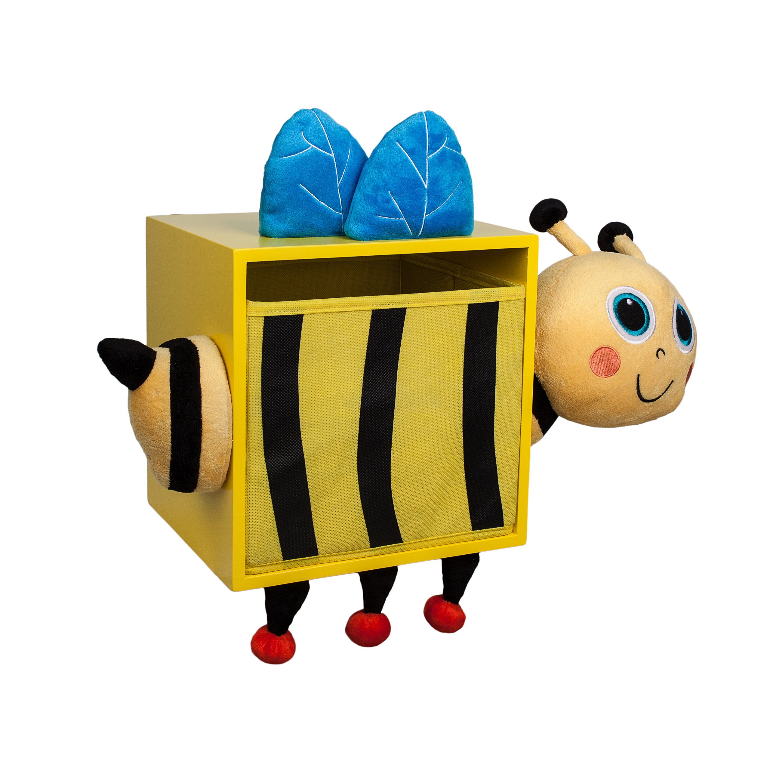 Danya B Plush Bee Kids Wall Storage Bin