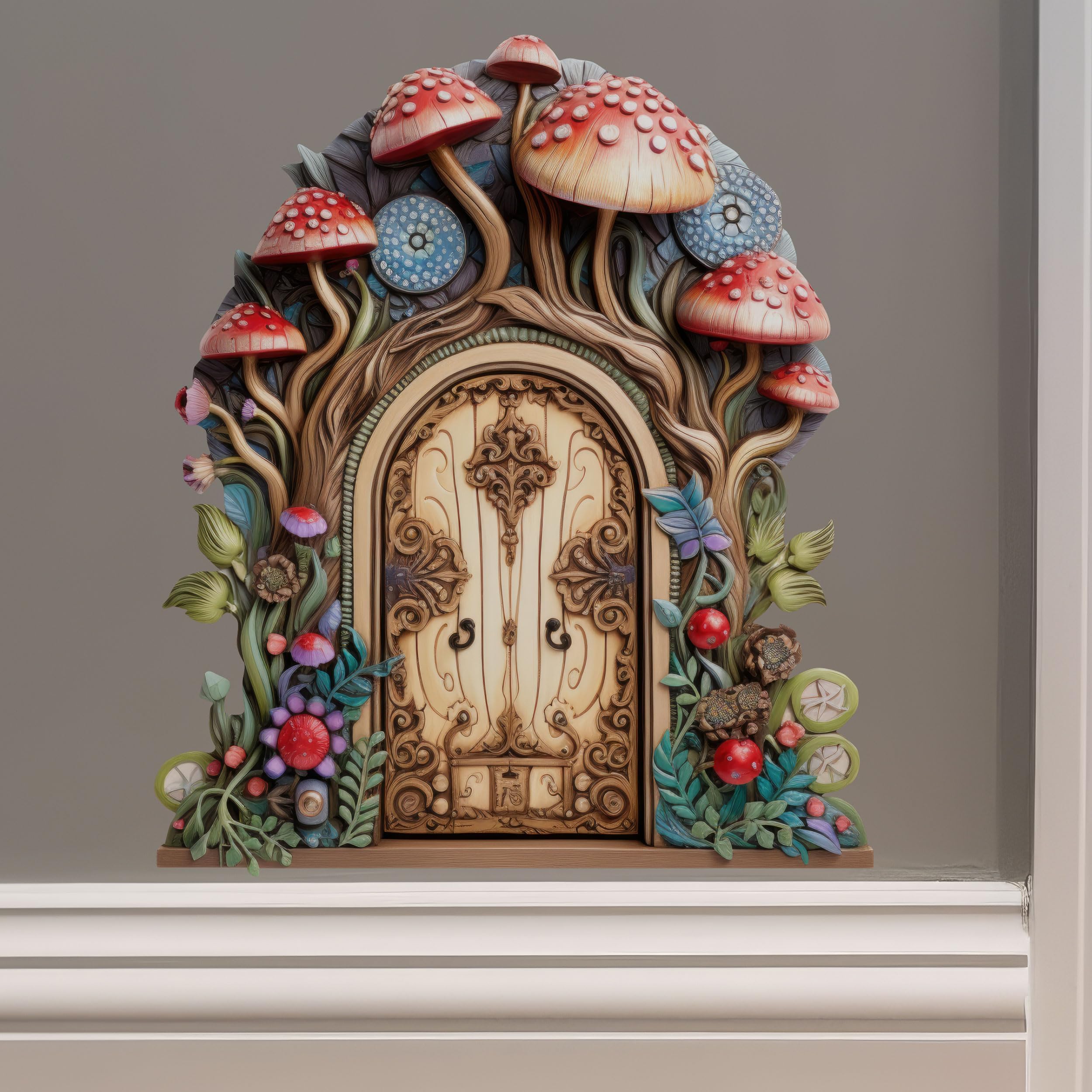 Amazon.com: Mushroom Top Fairy Door - Fairy Door Wall Sticker : Tools ...
