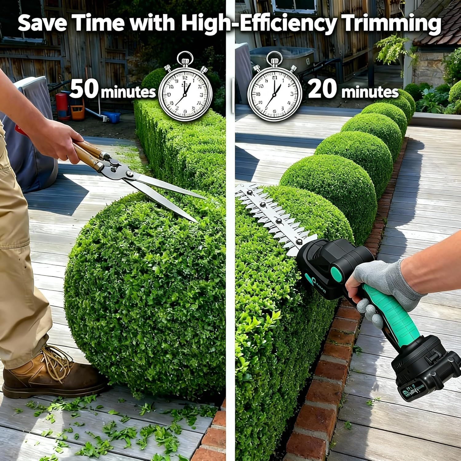 Hipicute Cordless Hedge Trimmer