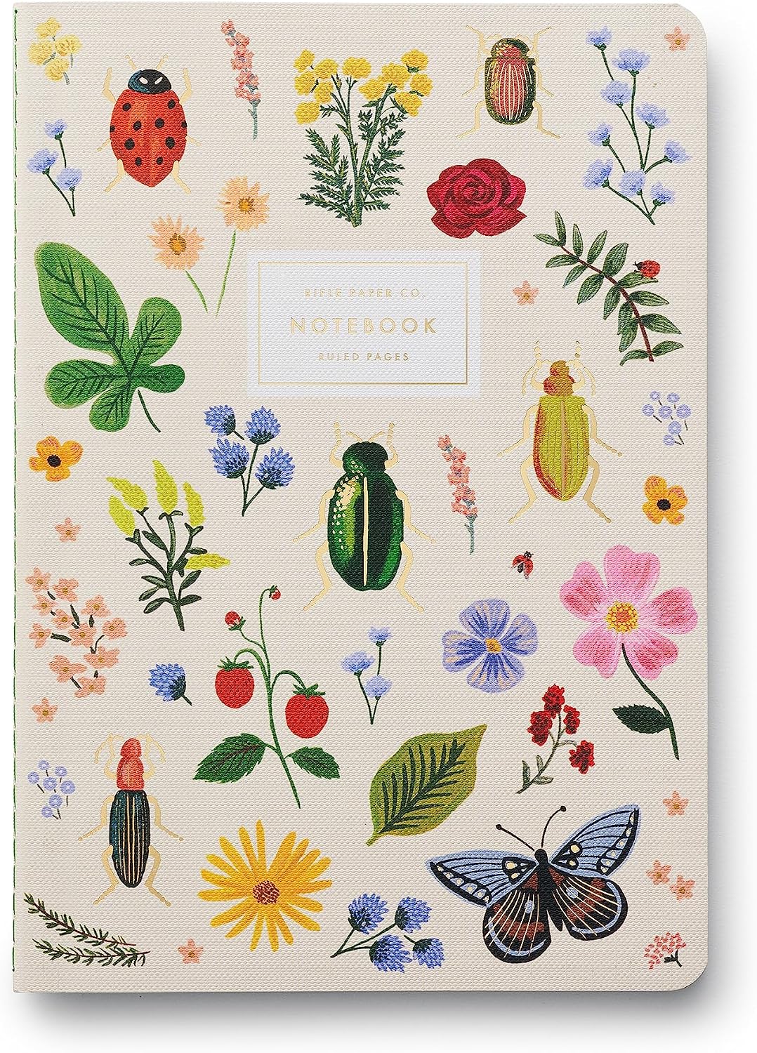 RIFLE PAPER CO. Curio Stitched Notebook Set, 3 Full-Color Notebooks image 4