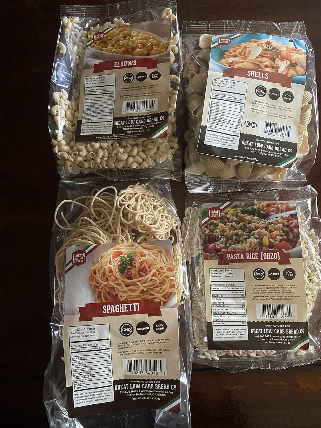 The Great Low Carb Bread Company Variety sampler pack