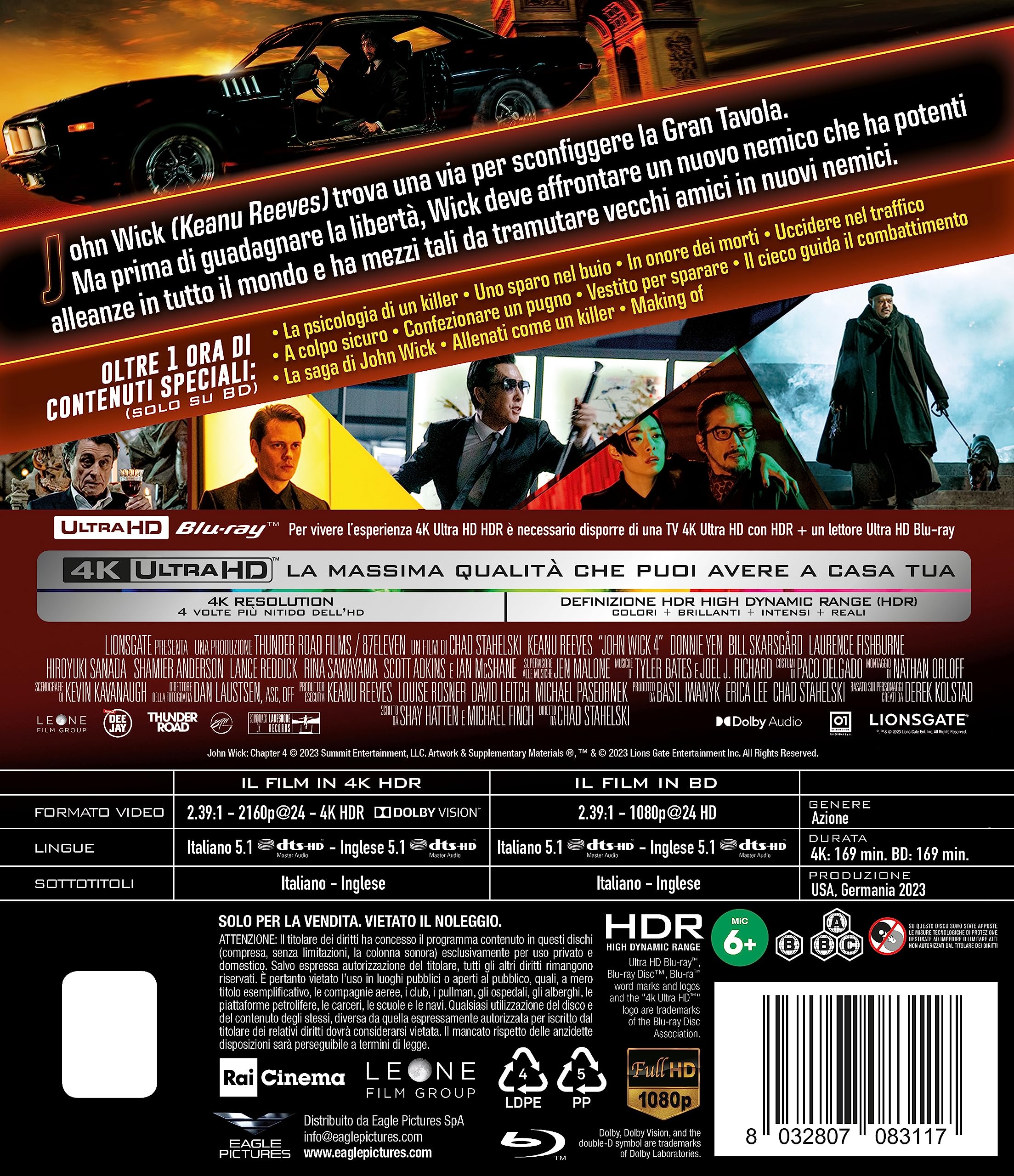 John Wick 4 - 4K (Bd 4K + Bd Hd)