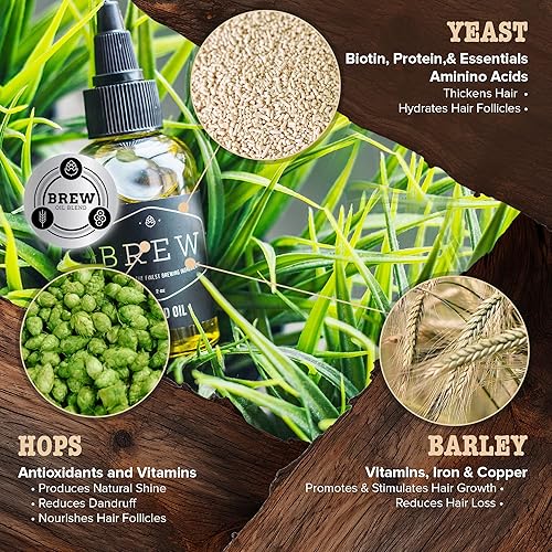 Miniatura 3 de Aceite para barba para hombres, 2 onzas, aceites de fórmula de aroma natural para barba, revitaliza, nutritiva, suavizante, aceite de barba, sin