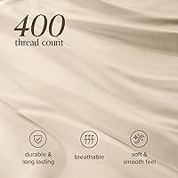 Vista 82 de Bare Home 100% Organic Cotton Sateen Fitted Sheet - Smooth Sateen Weave - Breathable & Cooling - Hotel Luxury - Durable Fitted Sheet - Deep Pocket
