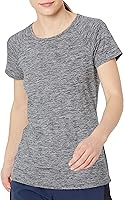 Vista 2 de Tienda Essentials Camiseta Tech Stretch de manga casquillo para mujer, paquete de 2