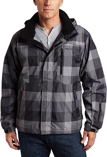 plaid snowboard jacket