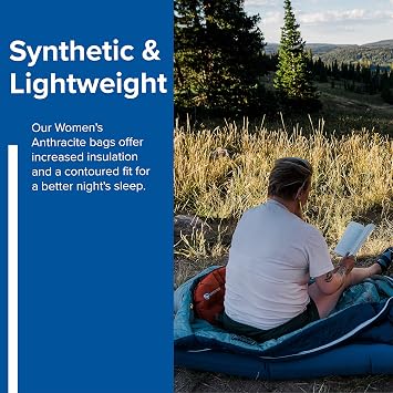 Big Agnes Anthracite - Sleeping Bag, 20 Degree, Regular (Women's)