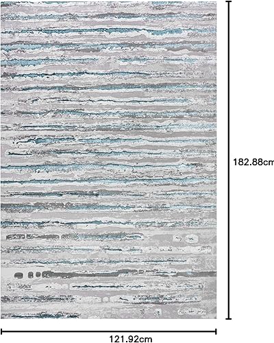 Miniatura 8 de JONATHAN Y SOR204A-8 Batten - Alfombra moderna a rayas para interiores, contemporánea, de transición, a rayas sólidas, fácil de limpiar, para Gris