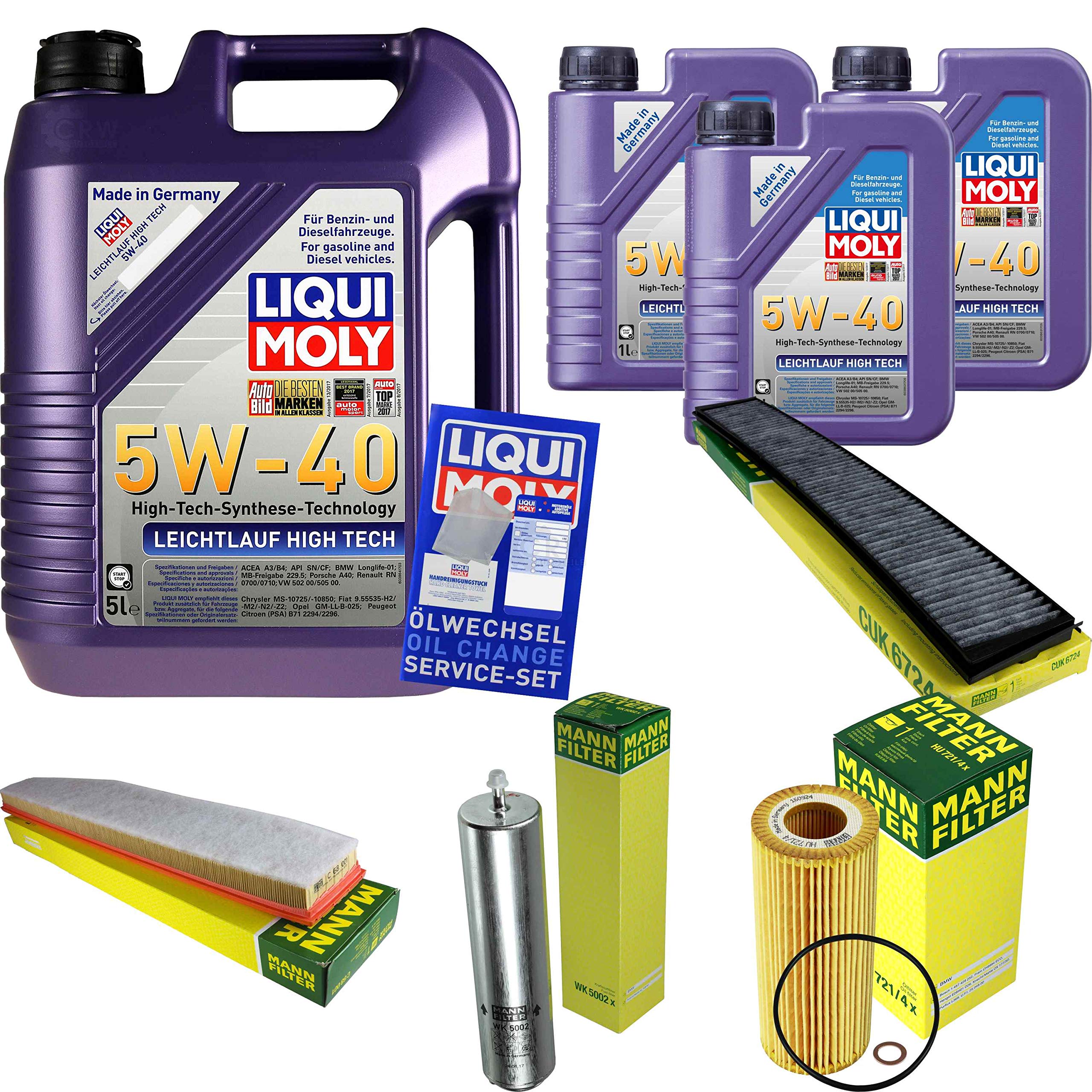 Pacchetto di ispezione 8 L LM LL High Tech 5W-40 + Pacchetto filtro Uomo X3 9789229