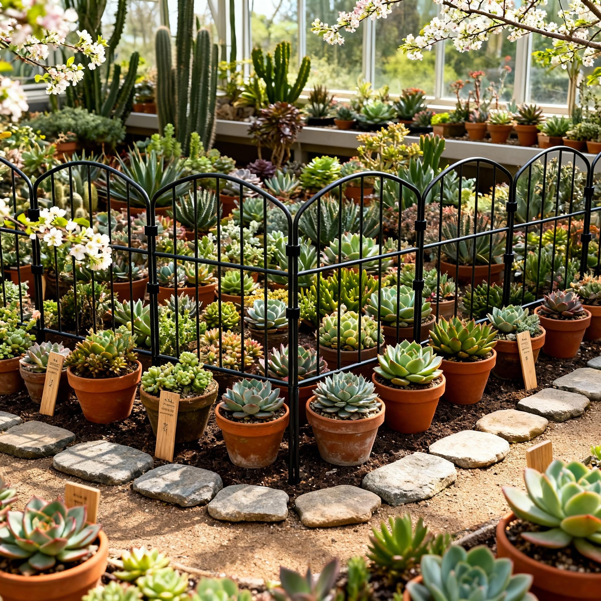 LZQ Dekorativer Gartenzaun Metall Steckzaun, Tierbarriere Zaun ohne Graben, Beetzaun Gitterzaun für Garten Hof, Tierzaun modularer Metallzaun Patio-Grenze Hundezaun Tier Barriere 25er Set, Typ D