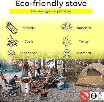 Amazon.com : FEBTECH Smokeless Fire Pit with Cooking Stand, Dual