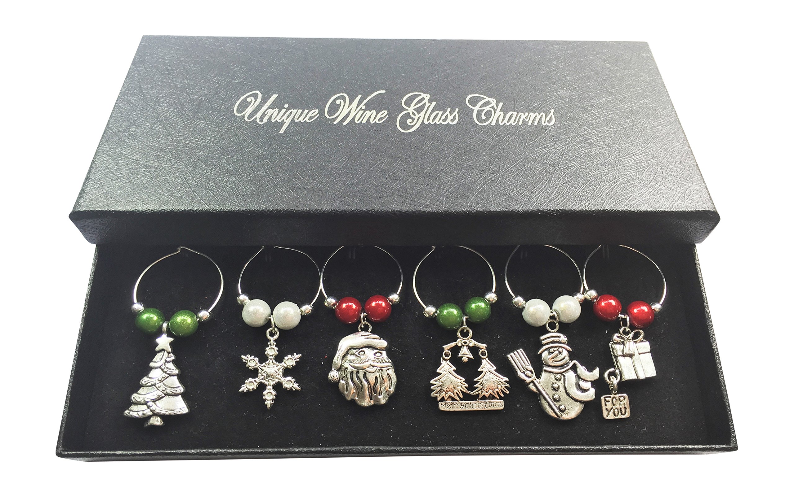 Libby's Market PlaceMerry Christmas Wine Glass Charms with Gift Box