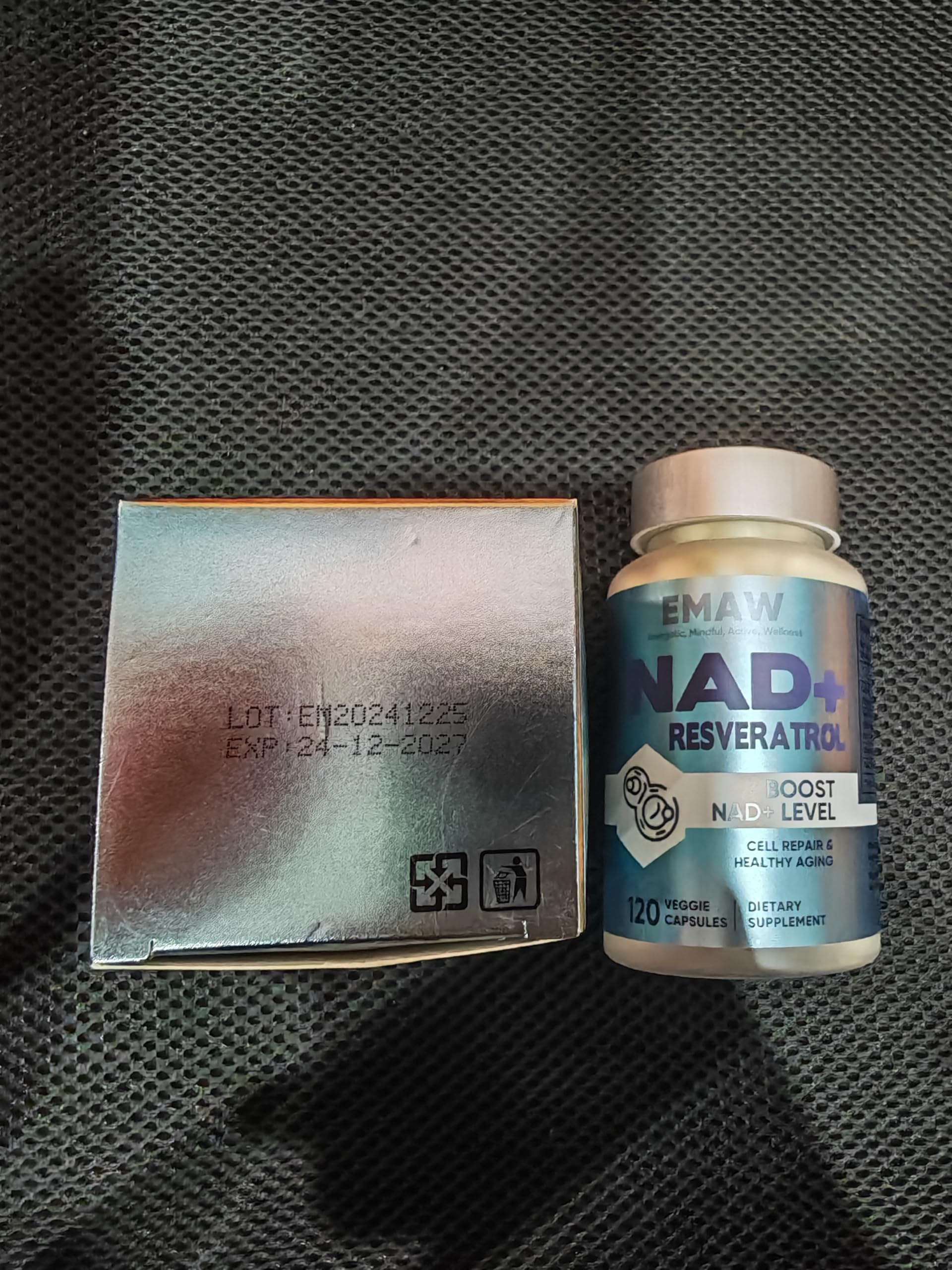 NAD+ 1500 mg & Resveratrolo, 120 Capsule Vegetariane