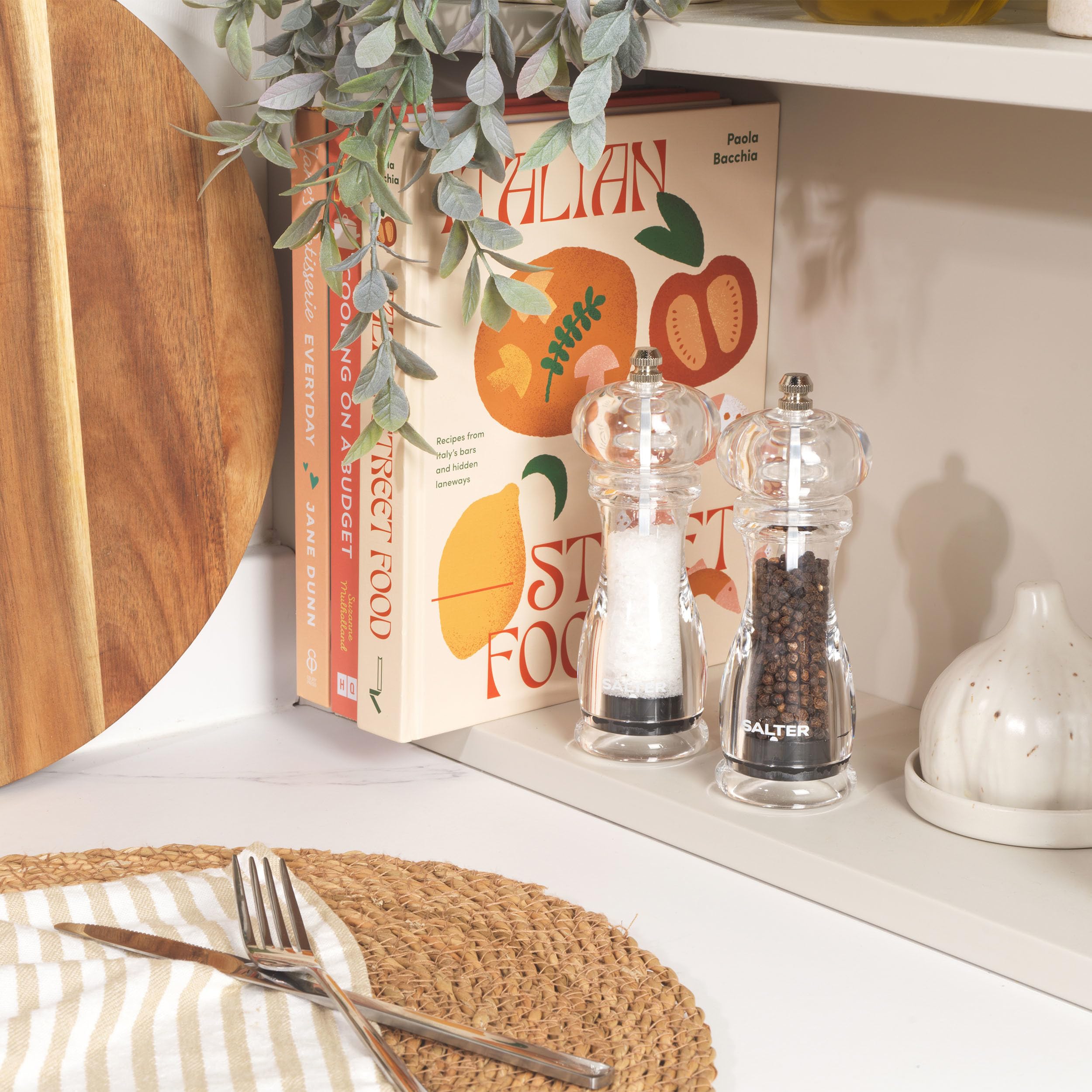 Salter Macina Sale E Pepe Con Macinazione Regolabile - Macinino In Acrilico Con Meccanismo Ceramica - Foto 10