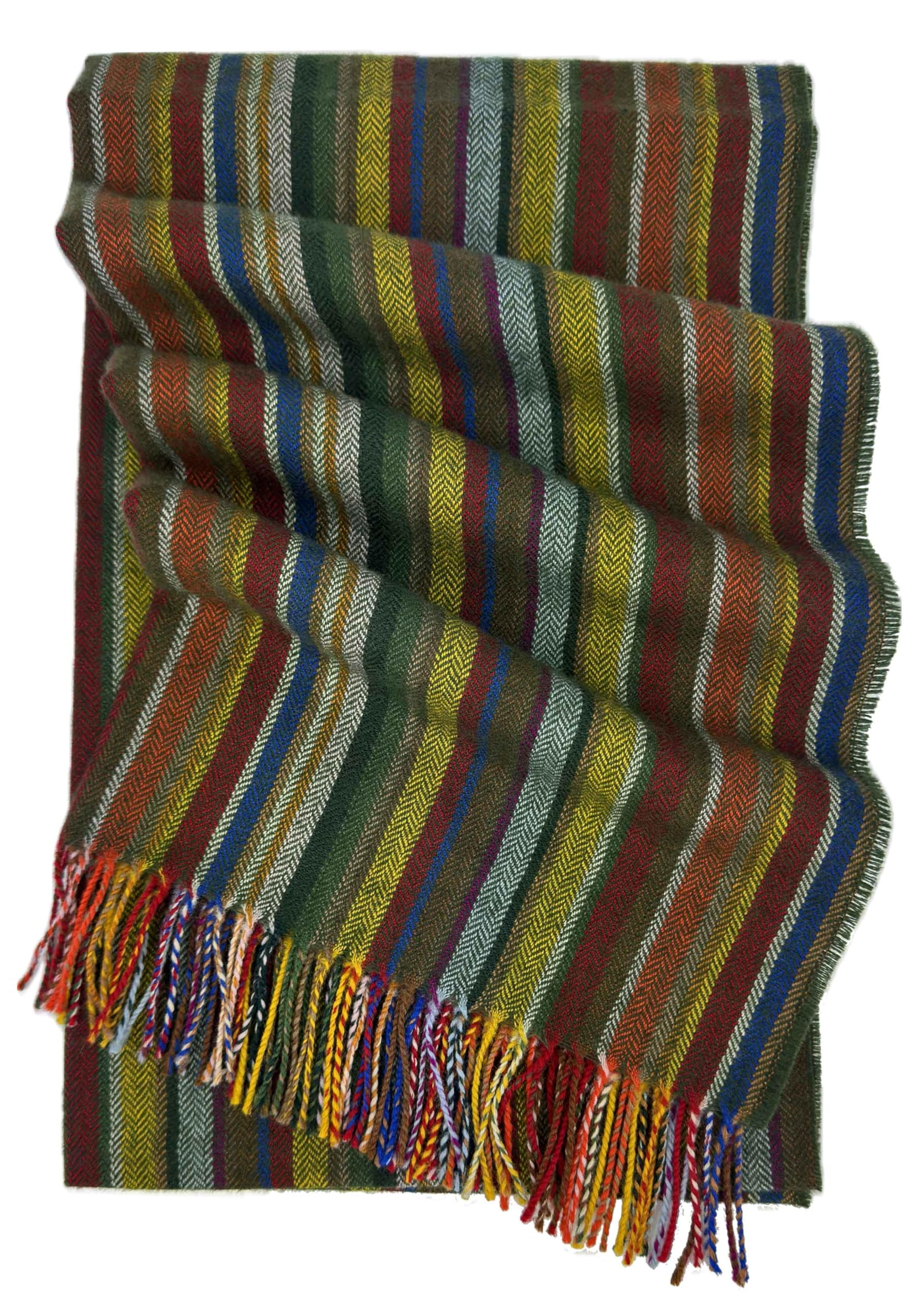 Rotfuchs Sciarpa invernale da uomo a righe e spina di pesce alla moda diversi colori 100% lana (merino)