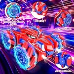 Kssvzz Spider Voitures de télécommande pour enfants, RC Voiture Stunt avec bande lumineuse, 2.4 Ghz RC Voitures, jouets pour garçons Âge 4 5 6 7 8 9 10 Année, Jouet de voiture pour les garçons 4-6 5-7 8-12, Jouets d'araignée rechargeables