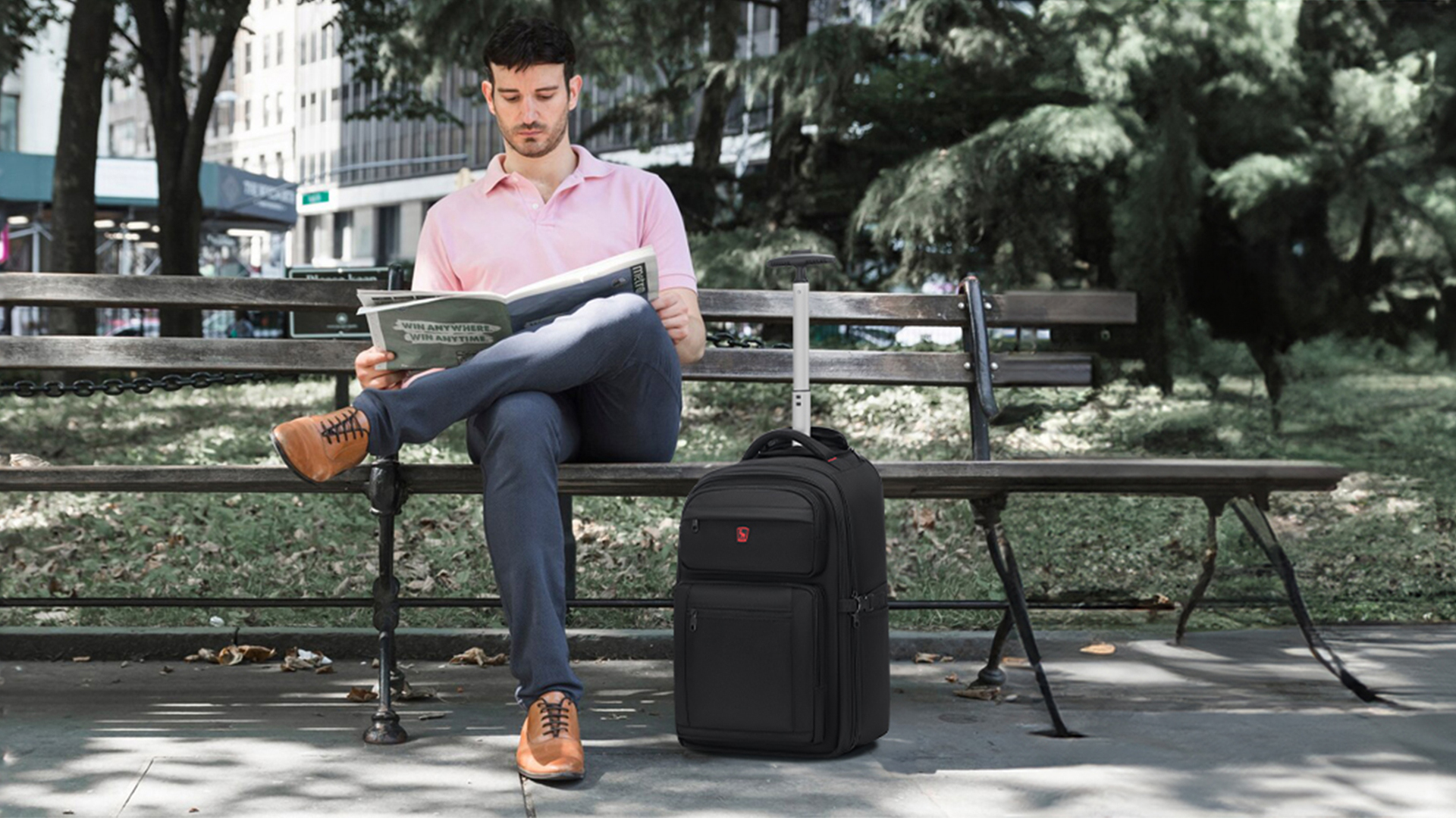 Amazon.com: OIWAS Rolling Backpack with Wheels, 17.3 inch Laptop